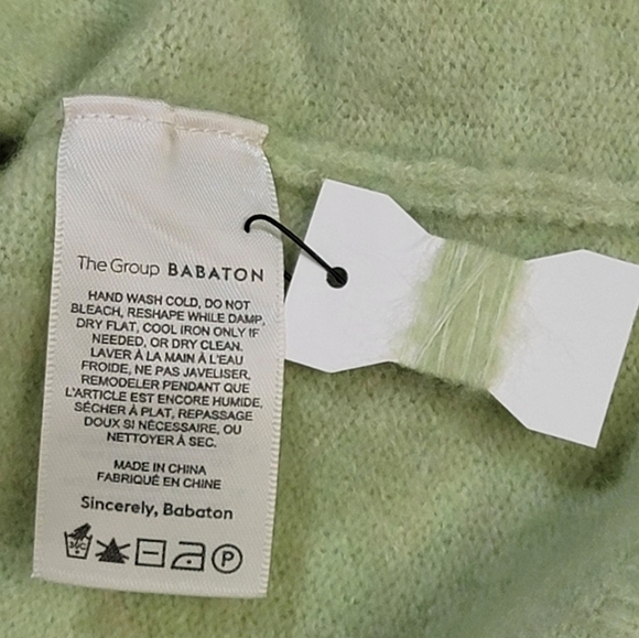 ARITZIA THE GROUP BABATON Size Medium Palm Green Oversized Women's Wool Blend - Picture 9 of 11